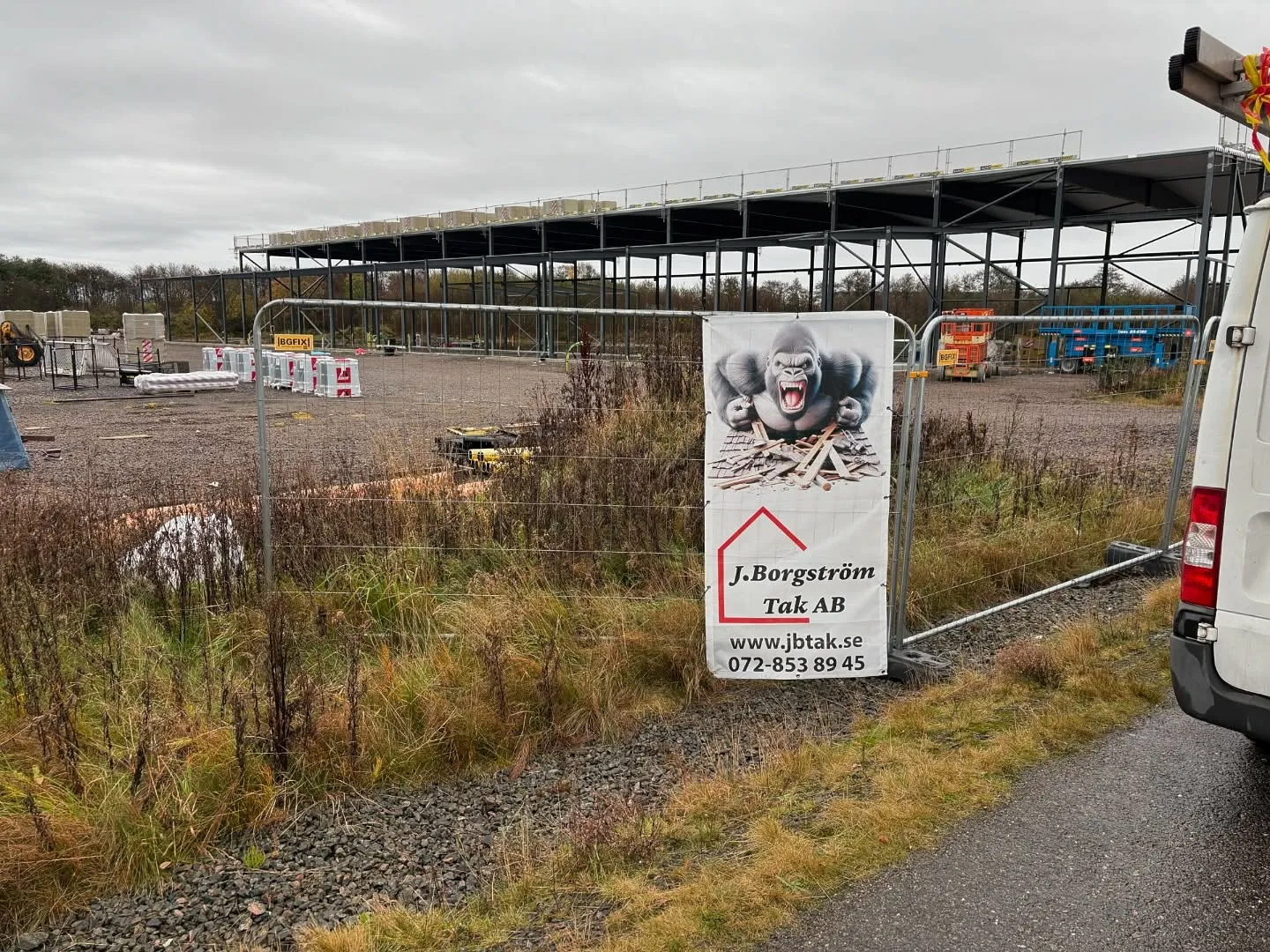Miljöbild från uppdrag inom J. Borgström Tak AB